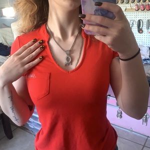 Vintage guess cherry red top